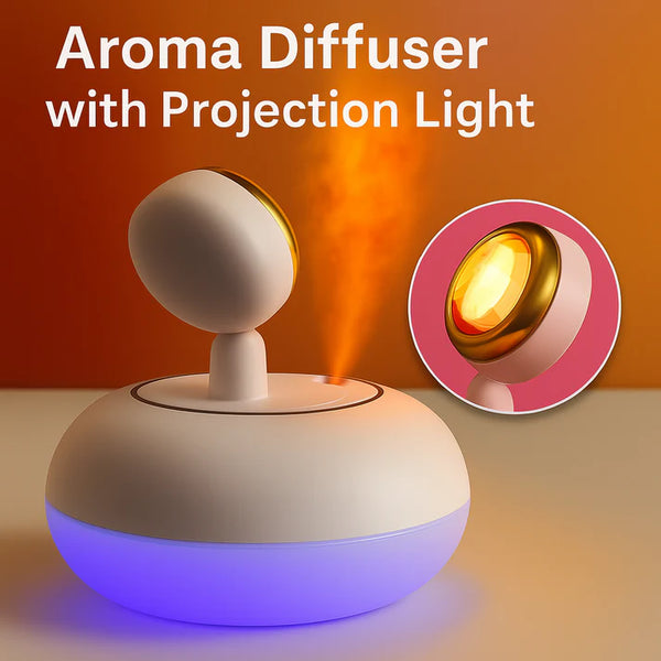 2-in-1 Flame Humidifier & LED Aroma Diffuser – Mood Light & Mist for Relaxation